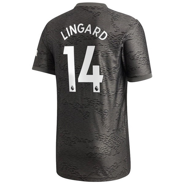 Camiseta Manchester United NO.14 Lingard Segunda equipo 2020-2021 Negro